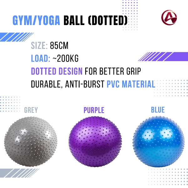 Dotted Gym Ball / Yoga Ball / Stability Exercise Ball