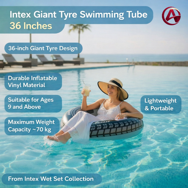 Intex Giant Tyre Swimming Tube Ring 36 Inches