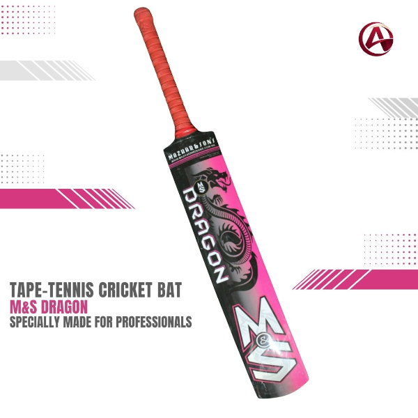 M&S Dragon Tape-Tennis Cricket Bat | Wooden Bat for Tape & Tennis Ball