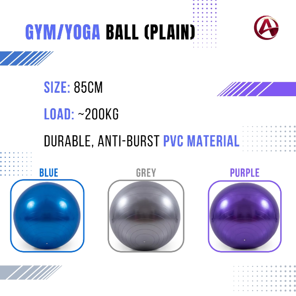 Plain Gym Ball / Yoga Ball / Stability Exercise Ball