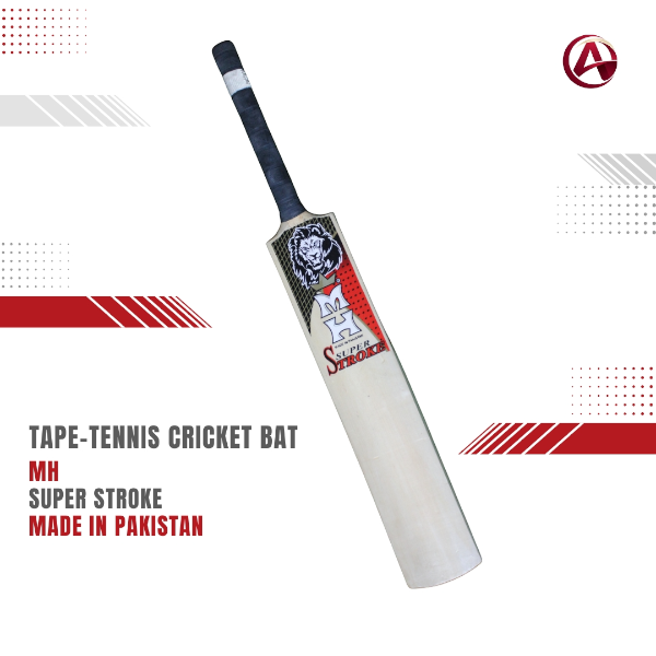 MH Super Stroke Tape-Tennis Cricket Bat | 55 mm Edge | Wooden Bat