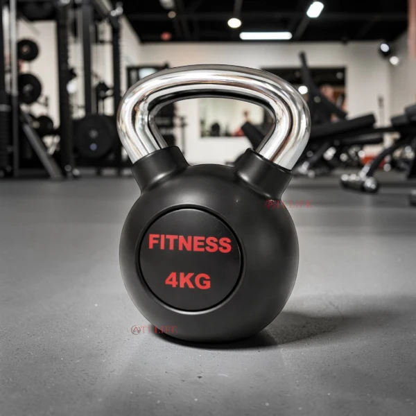 Cast Iron Kettlebell with Chrome Handle | Functional Training Kettlebell