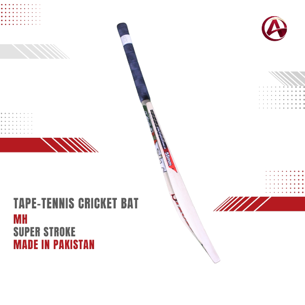 MH Super Stroke Tape-Tennis Cricket Bat | 55 mm Edge | Wooden Bat