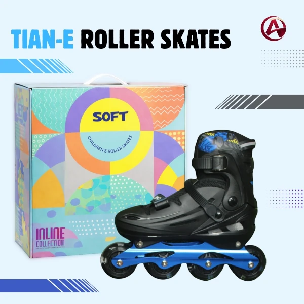 TIAN-E Roller Skates Combo Set | Adjustable Inline Skates with Helmet & Safety Gear
