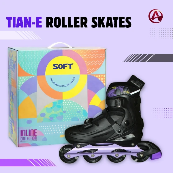 TIAN-E Roller Skates Combo Set | Adjustable Inline Skates with Helmet & Safety Gear