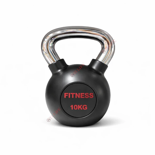 Cast Iron Kettlebell with Chrome Handle | Functional Training Kettlebell