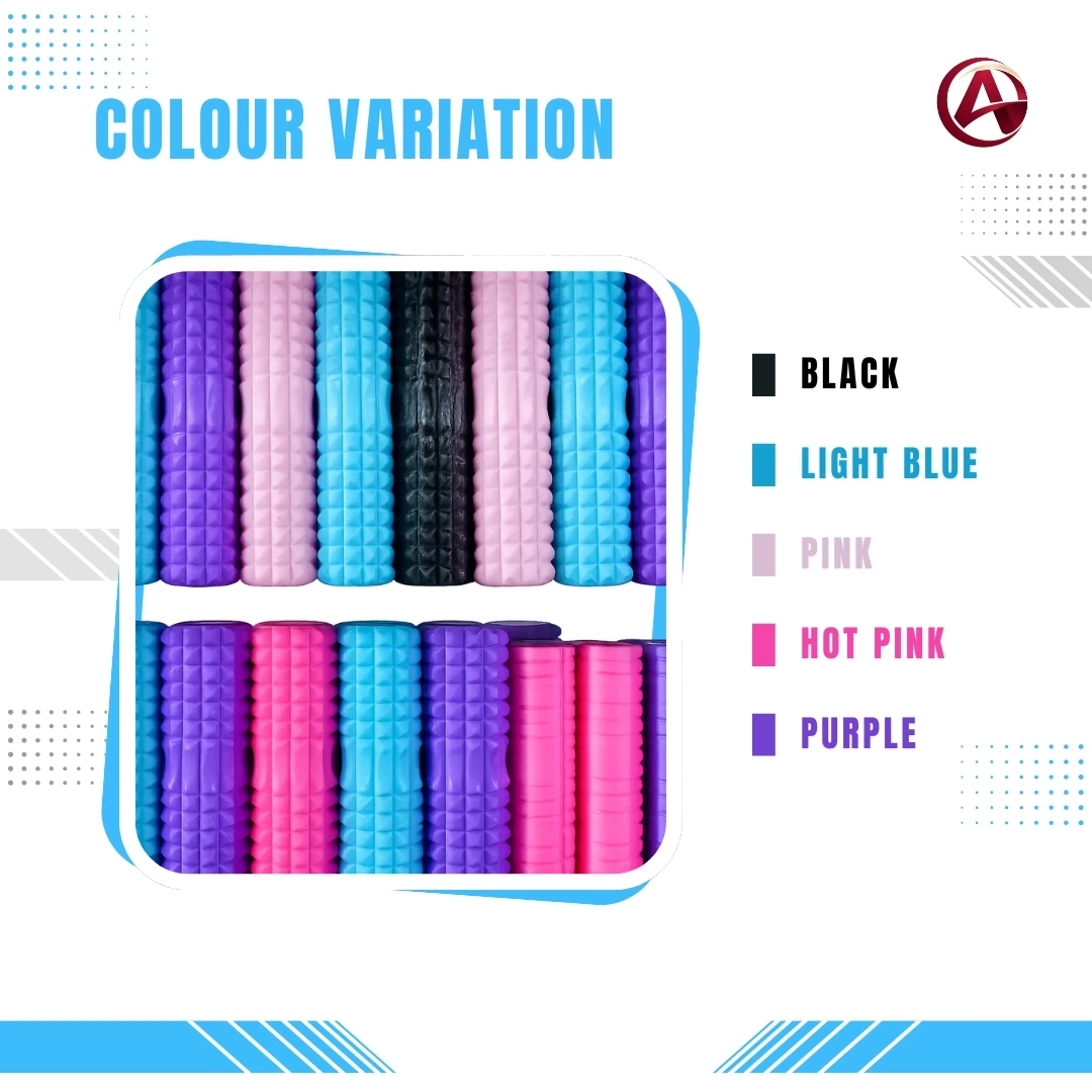 Foam Roller – PVC Yoga & Recovery Roller for Pilates and Stretching