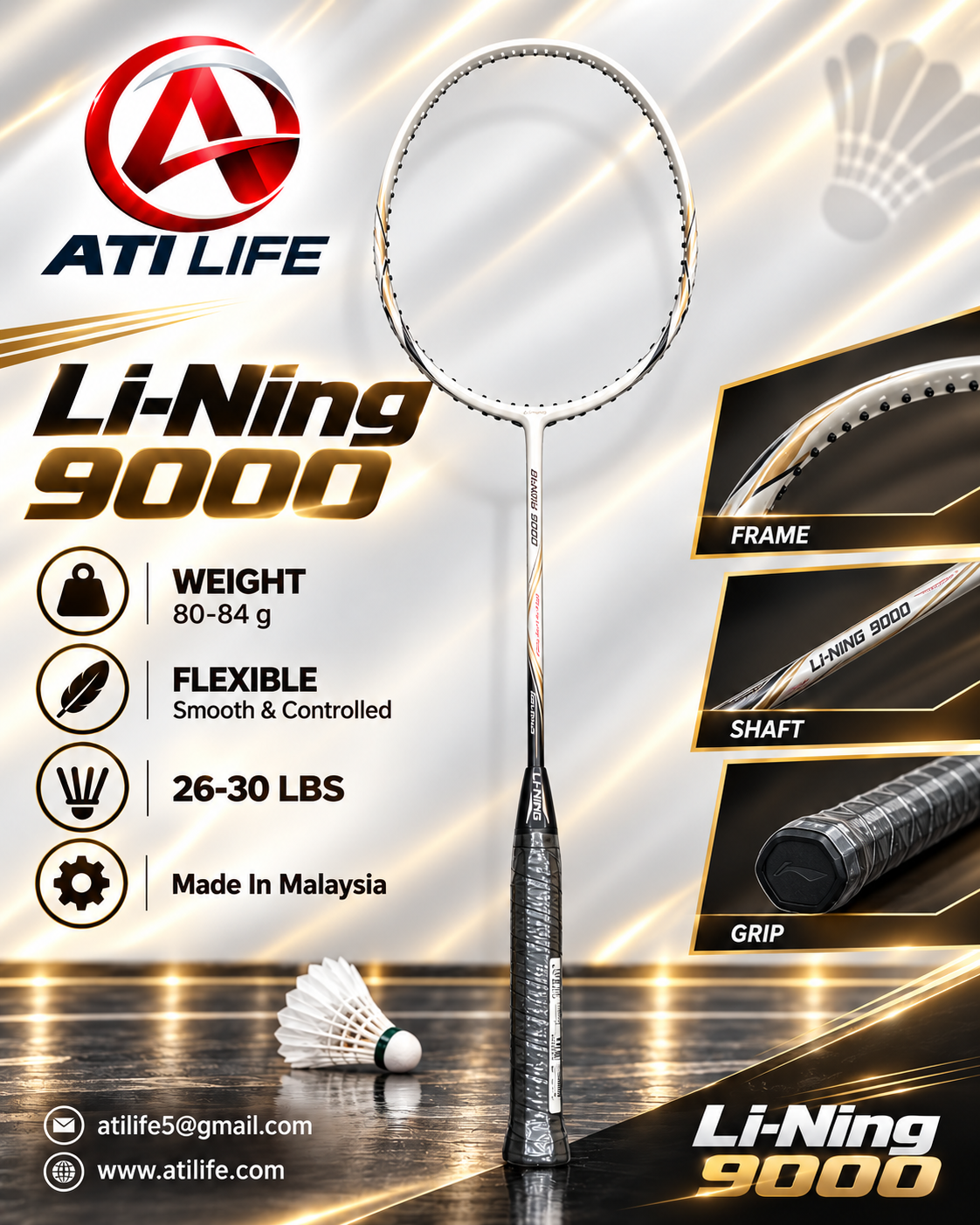 Li-Ning 900 Badminton Racket Bangladesh