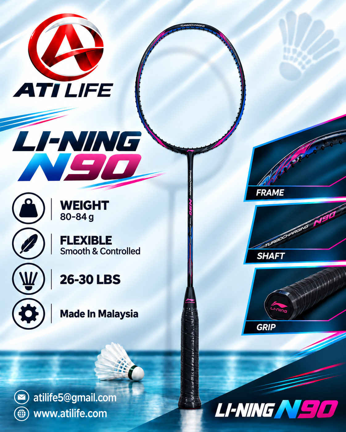 Lining n90 Badmintion racket