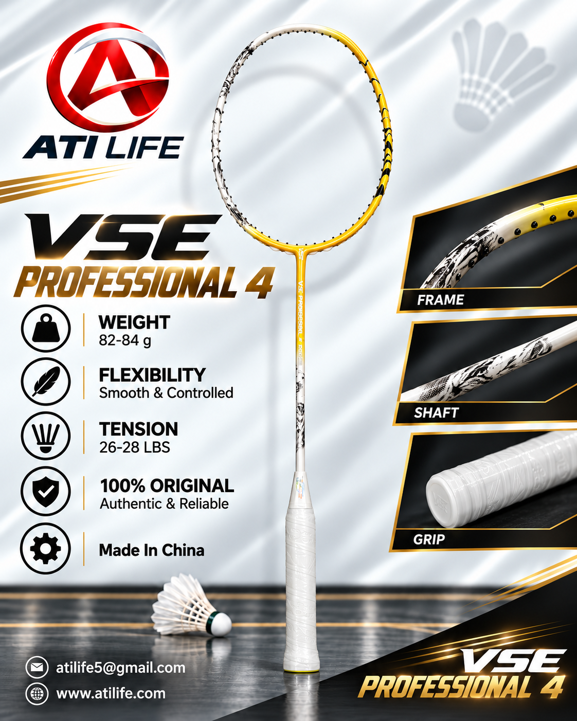 VSE Professional 5 Badminton Racket